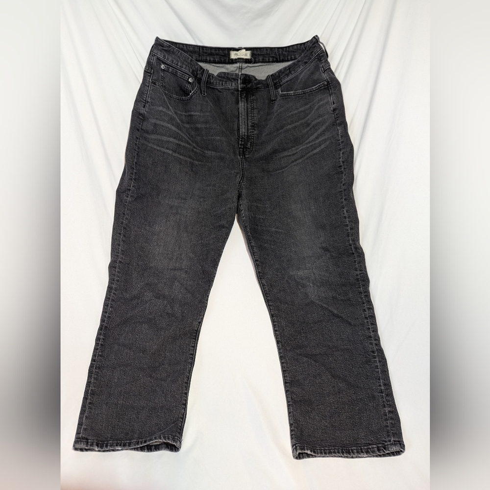 Madewell the perfect curvy vintage high rise crop jeans size 34